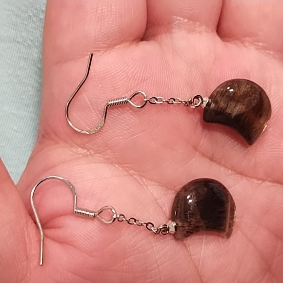 S925 crystal moon earrings - Picture 4 of 4